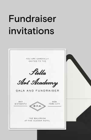 Fundraiser invitations