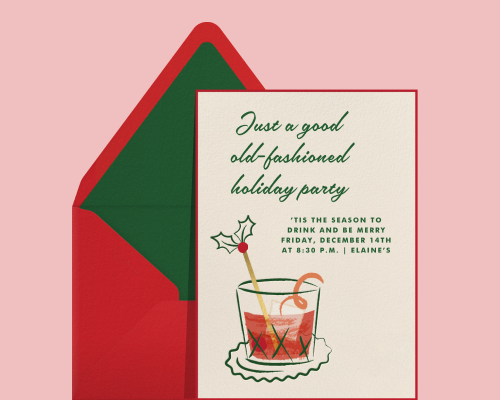 Holiday party invitations